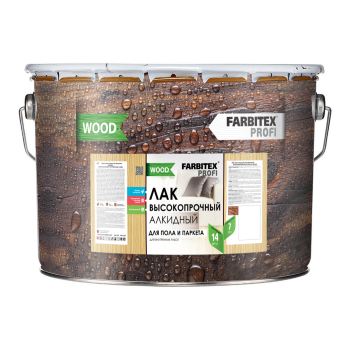 Лак ABC-Farben FARBITEX ПРОФИ, Good for Wood паркетный бесцветный 3 л глянцевый